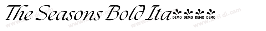 The Seasons Bold Ita字体转换 The Seasons Bold Ita字体转换
